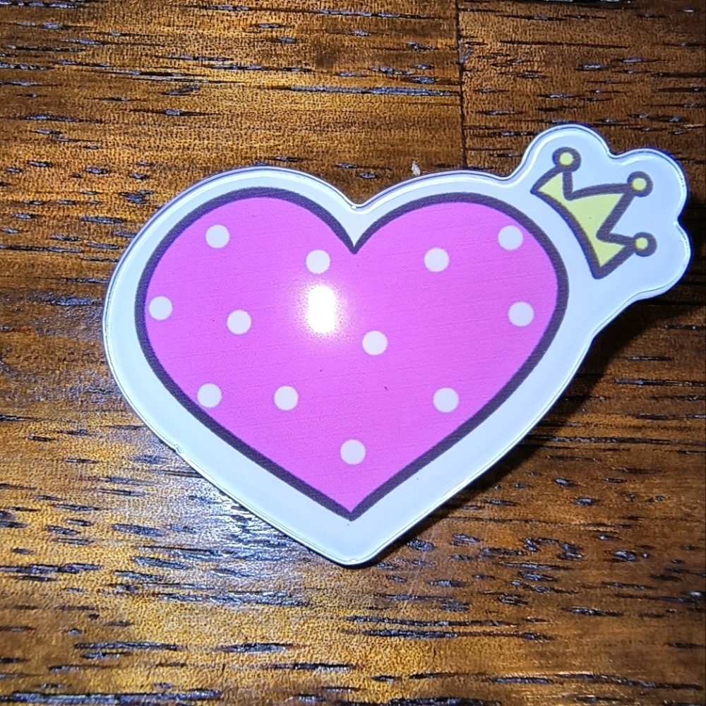 Pink Heart Kids Accessory with Crown